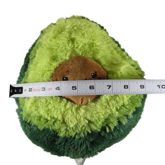 Plush Avocado Toy Squishable 9in Soft Polyester Kids Soft Stuffed Animal Food - Picture 4 of 15